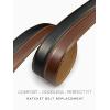 image:imageCHAOREN Ratchet Belt Strap Only 1 14 Replacement Leather Belt for 32mm BuckleBrown  Black