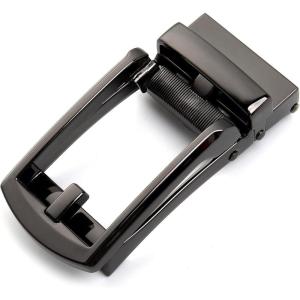 image:imageCHAOREN 32mm Ratchet Belt Buckle Only for 1 18 Slide Belt Strap  Automatic Click Buckle AdjustableBlack