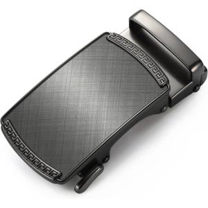 image:imageCHAOREN 32mm Ratchet Belt Buckle Only for 1 18 Slide Belt Strap  Automatic Click Buckle AdjustableCharcoal Depiction