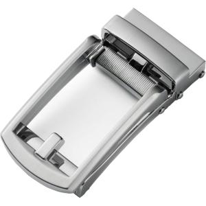 image:imageCHAOREN 32mm Ratchet Belt Buckle Only for 1 18 Slide Belt Strap  Automatic Click Buckle AdjustableSilver