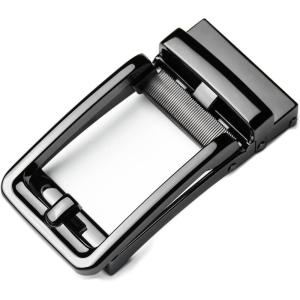 image:imageCHAOREN 40mm Ratchet Belt Buckle Only for 1 38 Slide Belt Strap Automatic Click Buckle AdjustableBlack