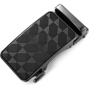 image:imageCHAOREN 40mm Ratchet Belt Buckle Only for 1 38 Slide Belt Strap Automatic Click Buckle AdjustableBlack Grid