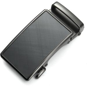image:imageCHAOREN 40mm Ratchet Belt Buckle Only for 1 38 Slide Belt Strap Automatic Click Buckle AdjustableCharcoal Grey