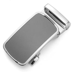 image:imageCHAOREN 40mm Ratchet Belt Buckle Only for 1 38 Slide Belt Strap Automatic Click Buckle AdjustableRounded Silver Buckle