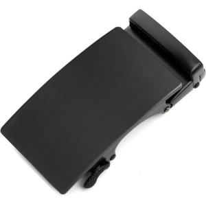 image:imageCHAOREN 40mm Ratchet Belt Buckle Only for 1 38 Slide Belt Strap Automatic Click Buckle AdjustableSquare Black