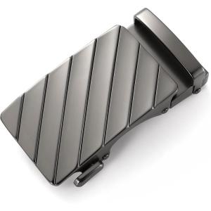image:imageCHAOREN 40mm Ratchet Belt Buckle Only for 1 38 Slide Belt Strap Automatic Click Buckle AdjustableTwill Gun
