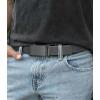 image:imageCHAOREN Nylon Ratchet Belts for Men  Adjustable Casual Work Belt with Slide Buckle  Trim to FitCarbon Fiber ImperialGrey