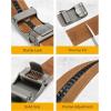 image:imageCHAOREN Ratchet Belts for Men  15 Mens Belts Genuine Leather for Causual Jeans  Customizable StyleVersatile FitNavy Blue