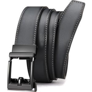 image:imageCHAOREN Leather Ratchet Belt Men  Mens Belts Casual Accessories for Every Occasion 35mm