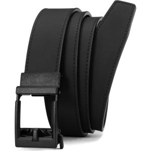 image:imageCHAOREN Leather Ratchet Belt Men  Mens Belts Casual Accessories for Every Occasion 35mmCharcoal
