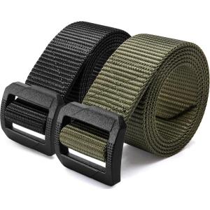 image:imageCHAOREN Tactical Belt Men  Nylon EDC Belt for Military CCWBlack and Green