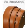 image:imageCHAOREN Boys Belt  1 18 Leather Kids Belt for Dress  Perfect Companion to Youth Formal OutfitBrown Tan
