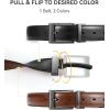 image:imageCHAOREN Boys Belt Most Size Kids 1 14 Dress Reversible Belt for Youth  One Leather Belt Two StyleBrownBlack