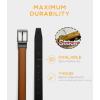 image:imageCHAOREN Boys Belt Most Size Kids 1 14 Dress Reversible Belt for Youth  One Leather Belt Two StyleBrownBlack