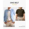 image:imageCHAOREN Boys Belt Most Size Kids 1 14 Dress Reversible Belt for Youth  One Leather Belt Two StyleDark TanBlack