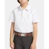 image:imageCHAOREN Leather Boys Belt Dress Kids Belt with Ratchet Buckle Width 1 Adjustable for Formal Wear and School UniformsBrown