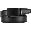image:imageCHAOREN Ratchet Boys Belt Kid Dress Belt with Click Buckle Adjustable Leather Belt for School Uniform and Formal PantsBlack