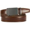 image:imageCHAOREN Ratchet Boys Belt Kid Dress Belt with Click Buckle Adjustable Leather Belt for School Uniform and Formal PantsBrown