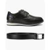image:imageCHAOREN Ratchet Kids Belt Dress Boys Leather Belt 125 Adjustable for Casual and Formal WearBlack