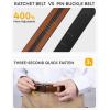 image:imageCHAOREN Ratchet Kids Belt Dress Boys Leather Belt 125 Adjustable for Casual and Formal WearBrown