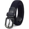 image:imageCHAOREN Braided Boys Belt 1 Stretch Youth Baseball Belt For Golf And Casual WearBlue