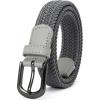 image:imageCHAOREN Braided Boys Belt 1 Stretch Youth Baseball Belt For Golf And Casual WearDark Grey