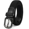 image:imageCHAOREN Braided Boys Belt 1 Stretch Youth Baseball Belt For Golf And Casual WearRaven