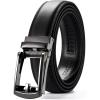 image:imageCHAOREN Ratchet Boys Belt Kids Dress Leather Belt with Click Closure Adjustable for Casual and Formal WearBlack