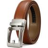 image:imageCHAOREN Ratchet Kids Belt Dress Boys Leather Belt 125 Adjustable for Casual and Formal WearTan