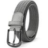 image:imageCHAOREN Woven Boys Belt 125 Elastic Braided Kids Belt Casual for Golf And BaseballGrey