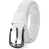 image:imageCHAOREN Woven Boys Belt 125 Elastic Braided Kids Belt Casual for Golf And BaseballWhite