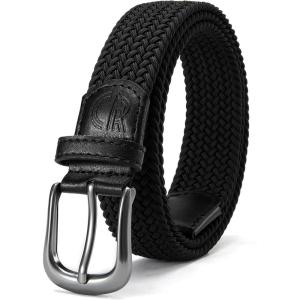 image:imageCHAOREN Woven Boys Belt 125 Elastic Braided Kids Belt Casual for Golf And BaseballGun  Black