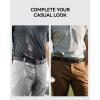 image:imageCHAOREN Stretch Belt Men 2 Pack  1 38 Braided Golf Belts For Men  Casual Elastic For Pants and JeansBlack  Dark Grey