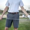 image:imageCHAOREN Stretch Belt Men 2 Pack  1 38 Braided Golf Belts For Men  Casual Elastic For Pants and JeansNavy Blue  Black