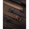 image:imageCHAOREN Boys Belt  1 18 Kids Leather Belt Handmade Full Grain Leather  Ideal for Dress and Casual WearBasic  Black