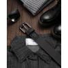 image:imageCHAOREN Boys Belt  1 18 Kids Leather Belt Handmade Full Grain Leather  Ideal for Dress and Casual WearBlack