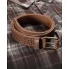 image:imageCHAOREN Boys Belt  1 18 Kids Leather Belt Handmade Full Grain Leather  Ideal for Dress and Casual WearBrown