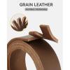 image:imageCHAOREN Boys Belt  1 18 Kids Leather Belt Handmade Full Grain Leather  Ideal for Dress and Casual WearBrown