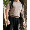 image:imageCHAOREN Ratchet Tactical Belt Men  15 Adjustable Nylon Web Belt  Quick Release for Work EDC Outdoor UseBrown