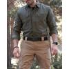 image:imageCHAOREN Tactical Belt Men  15 Stretch Belt for Work  Quick Release for Military Casual Jeans EDC HikingBlack Crosshatch  Black