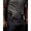 image:imageCHAOREN Tactical Belt Men  15 Stretch Belt for Work  Quick Release for Military Casual Jeans EDC HikingCarbon Fiber Black