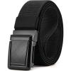 image:imageCHAOREN Tactical Belt Men  15 Stretch Belt for Work  Quick Release for Military Casual Jeans EDC HikingBlack Crosshatch  Black
