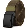 image:imageCHAOREN Tactical Belt Men  15 Stretch Belt for Work  Quick Release for Military Casual Jeans EDC HikingFrosted Matte  Ranger Green