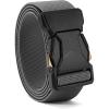 image:imageCHAOREN Tactical Belt Men  15 Stretch Belt for Work  Quick Release for Military Casual Jeans EDC HikingGrey