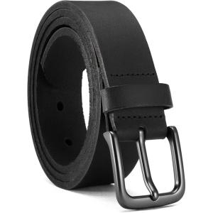 image:imageCHAOREN Boys Belt  1 18 Kids Leather Belt Handmade Full Grain Leather  Ideal for Dress and Casual WearBasic  Black
