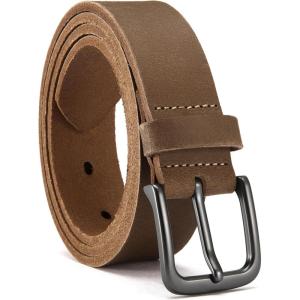 image:imageCHAOREN Boys Belt  1 18 Kids Leather Belt Handmade Full Grain Leather  Ideal for Dress and Casual WearBasic  Brown