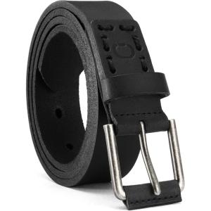 image:imageCHAOREN Boys Belt  1 18 Kids Leather Belt Handmade Full Grain Leather  Ideal for Dress and Casual WearBlack
