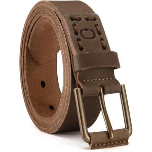 image:imageCHAOREN Boys Belt  1 18 Kids Leather Belt Handmade Full Grain Leather  Ideal for Dress and Casual WearBrown