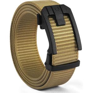 image:imageCHAOREN Ratchet Tactical Belt Men  15 Adjustable Nylon Web Belt  Quick Release for Work EDC Outdoor UseClassic Coyote