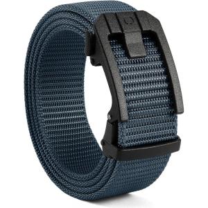 image:imageCHAOREN Ratchet Tactical Belt Men  15 Adjustable Nylon Web Belt  Quick Release for Work EDC Outdoor UseNavy